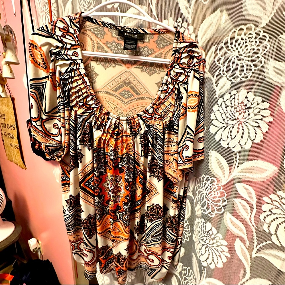 Style&Co. 3XL paisley blouse